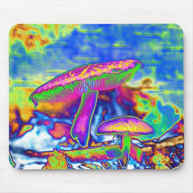 Hippie Dippie Trippy 'Shrooms Mousepad (Front)