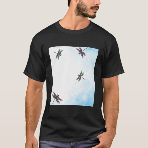 Hippie Dragonfly Whisper Words Of Wisdom Let It Be T_Shirt