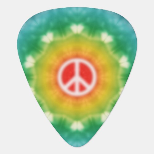 Hippie Dream Peace Sign Guitar Pick