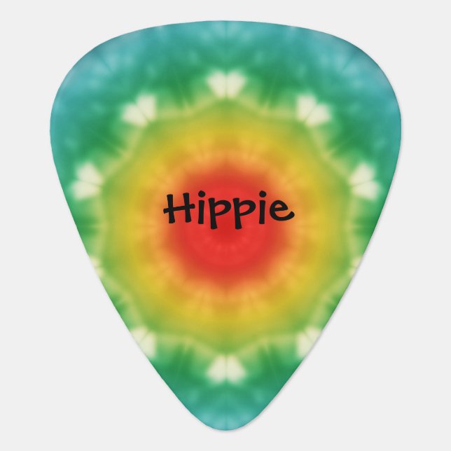 Hippie Dream Peace Sign Guitar Pick (Front)