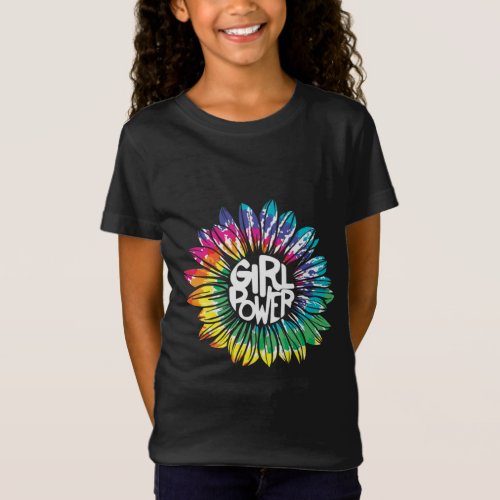 Hippie Fleur Enfants Girl Power T_Shirt