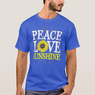 Hippie Florist Peace Love Sunshine Flower T-Shirt