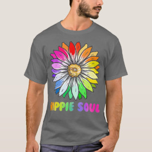 Hippie Flower  Hippie Soul  70s 80s Flower  LGBTQ  T-Shirt