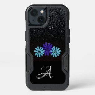 Hippie Flower Peace Sign Purple  Aqua Distressed iPhone 13 Case
