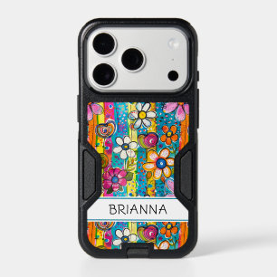 Hippie Flower Power Personalized iPhone 17 Pro Case