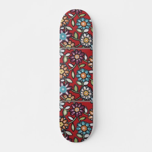 hippie flower power skateboard