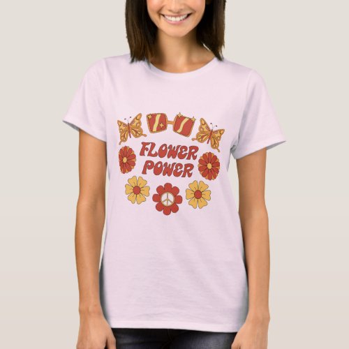 Hippie Flower Power Tshirt Festival T_Shirt