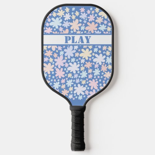Hippie Flowers are So Groovy Pickleball Paddle
