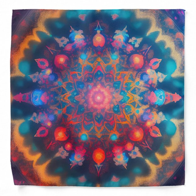 HIPPIE FRACTAL SPECTACULAR BANDANA (Front)
