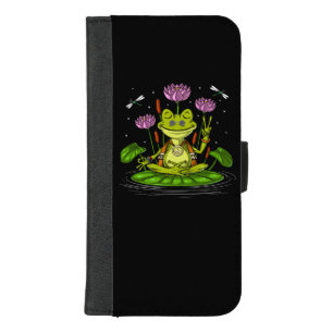 Hippie Frog Meditation iPhone 8/7 Plus Wallet Case