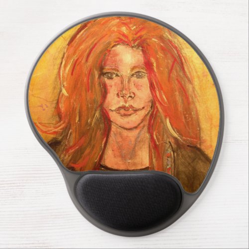 hippie girl gel mouse pad