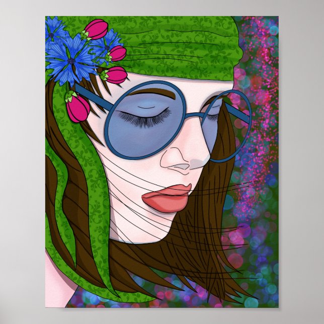 Hippie Girl Lifestyle Poster (Front)