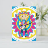 Hippie Girl with Guitar (Standing Front)