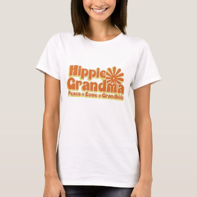 Hippie Grandma T-Shirt (Front)