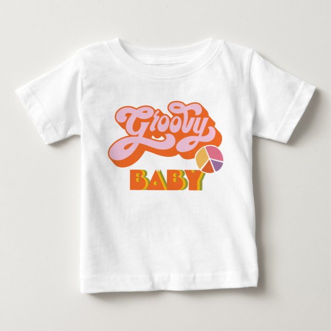 Hippie Groovy Baby T-Shirt (Front)
