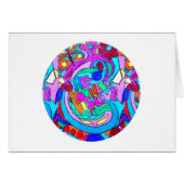 hippie groovy love circle (Front Horizontal)