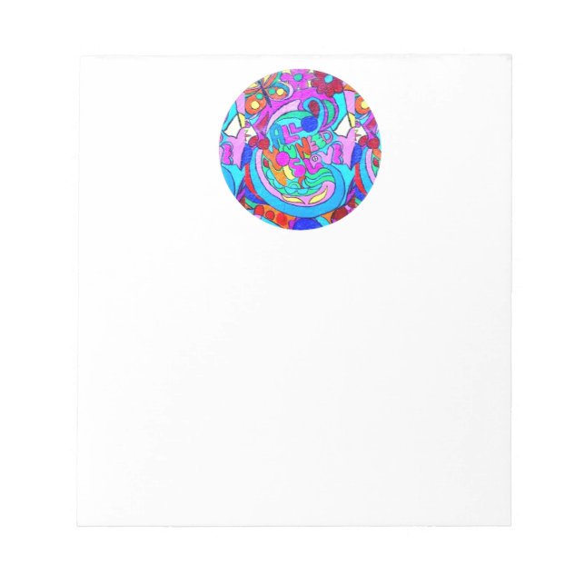 hippie groovy love notepad (Front)