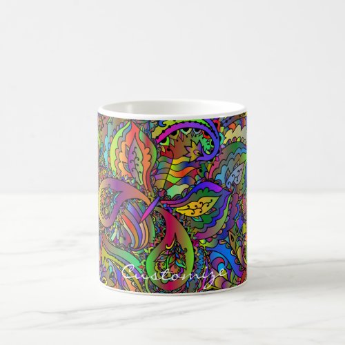 Hippie Groovy Psychedelic Design Thunder_Cove Coffee Mug