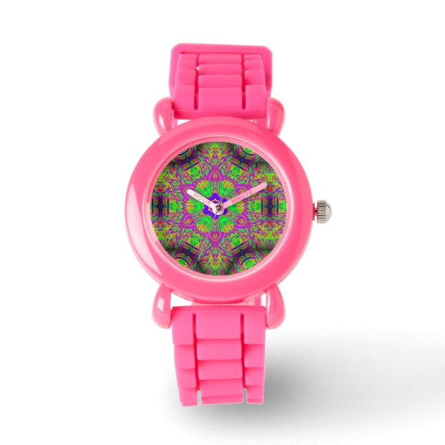 hippie groovy six-point star watch (Front)