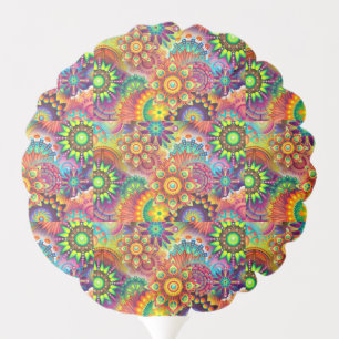 Hippie Groovy Techno Psychedelic Thunder_Cove Balloon