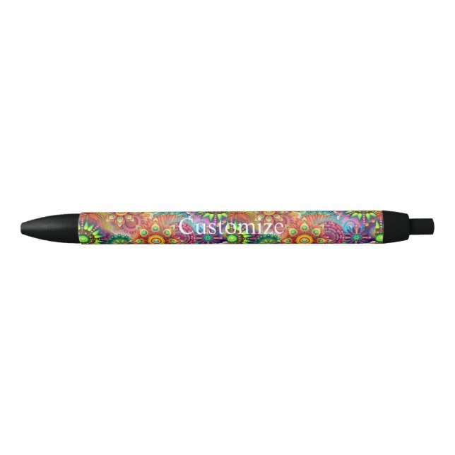 Hippie Groovy Techno Psychedelic Thunder_Cove Pen (Front)