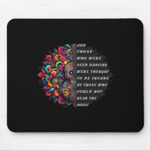 Hippie Guitar And Those Who Were Seen Dancing Peac Mouse Pad