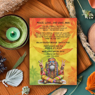 Hippie Guru Birthday Invitation
