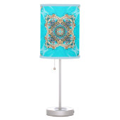 Hippie Gypsy Ethnic turquoise aqua blue bohemian Table Lamp (Right)