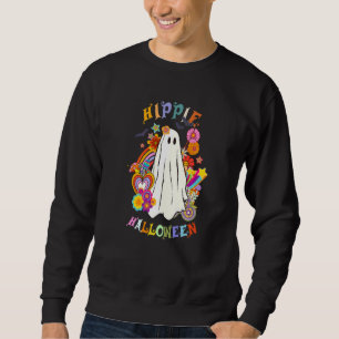 Hippie Halloween 60s 70s Vibes Retro Halloween Sweatshirt