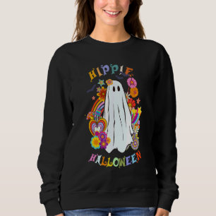 Hippie Halloween 60s 70s Vibes Retro Halloween Sweatshirt