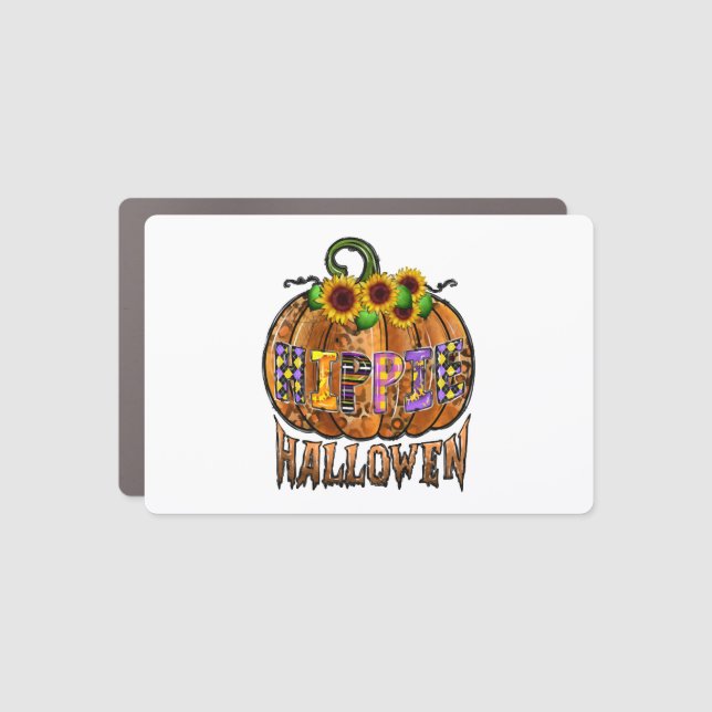 Hippie Halloween Car Magnet (Front)