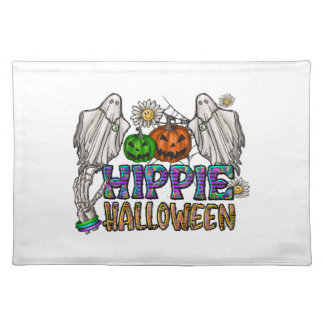 Hippie Halloween Cloth Placemat