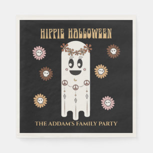 Hippie Halloween Cute Ghost Napkins