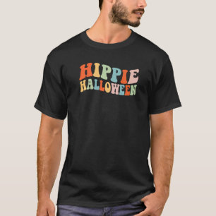 Hippie Halloween Ghost 60s 70s Costume Groovy Spoo T-Shirt