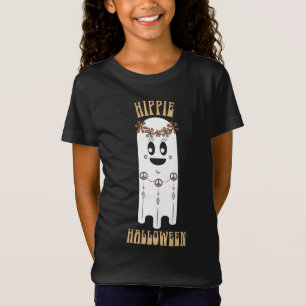 Hippie Halloween Ghost Kids' T-Shirt