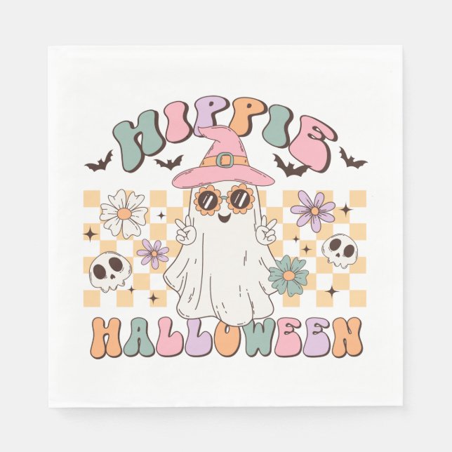 Hippie Halloween Napkins (Front)