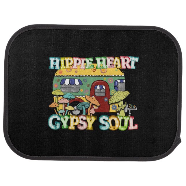 Hippie Heart Gyspy Soul sublimation Car Floor Mat (Rear)