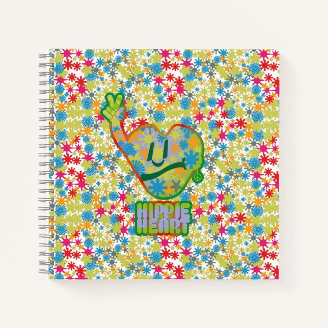 Hippie Heart ICON 2024 BY MASANSER Notebook (Front)