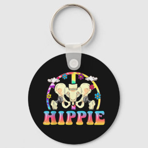 Hippie Hip Replacement Joint Surgery Funny Keychain