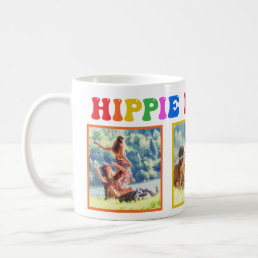 Hippie Holidays Colorful Rainbow Retro 70s Photo Coffee Mug
