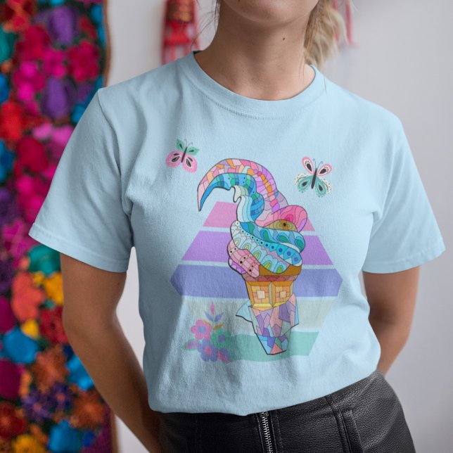 Hippie Ice Cream Cone T-Shirt (Creator Uploaded)