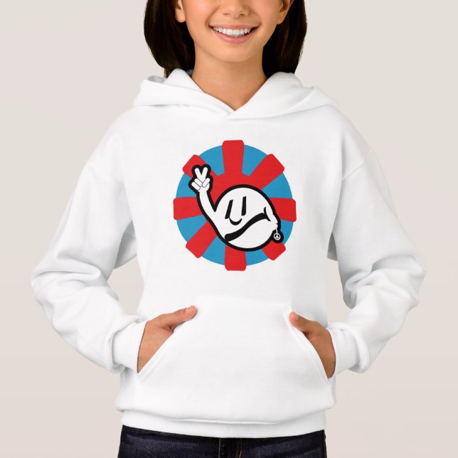 HIPPIE ICON flowers 2023 BY MASANSER Hoodie (Front)