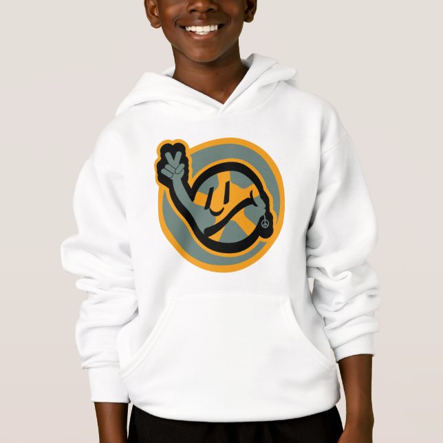 HIPPIE ICON flowers FACE 2023 BY MASANSER Hoodie (Front)