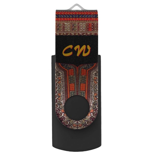 Hippie Indian Style Flash Drive (Front Vertical)