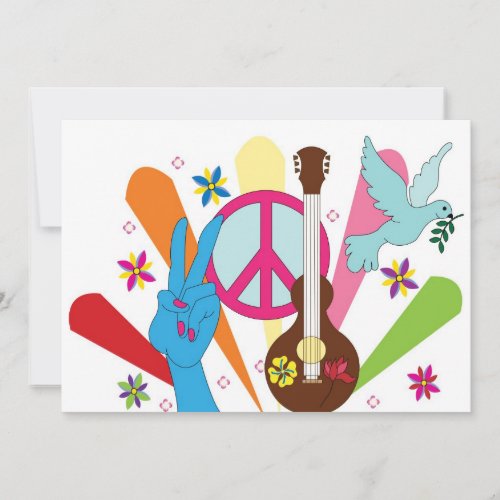 hippie invitation