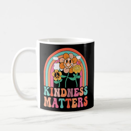 Hippie Kindness Matter Be Kind Unity Day Rainbow F Coffee Mug