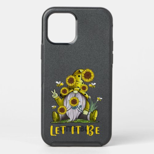 Hippie Let It Be Gnome Sunflower  OtterBox Symmetry iPhone 12 Pro Case