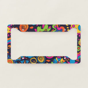 Hippie License Plate Frame