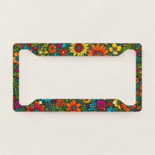 Hippie License Plate Frame