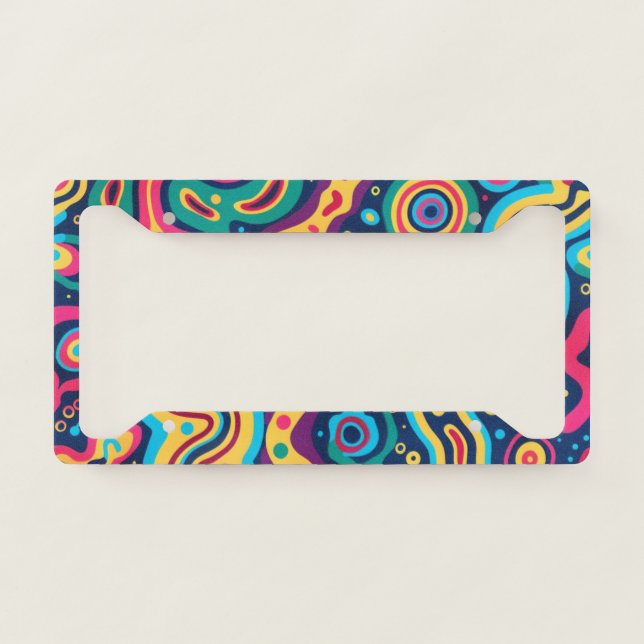 Hippie License Plate Frame (Front)